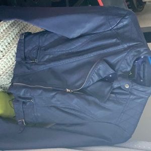 Faux leather purple jacket wore a handful of times